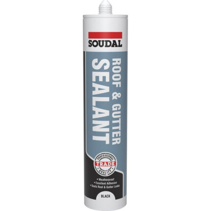 Soudal Trade Roof & Gutter Sealant Roof & Guttering Applications - BLACK